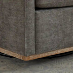 Fauteuil pivotant carré rembourré