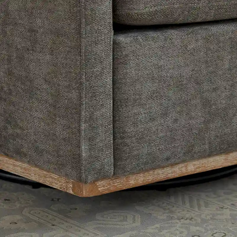 Fauteuil pivotant carré rembourré