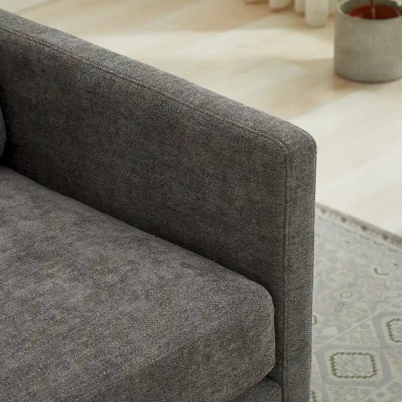 Fauteuil pivotant carré rembourré