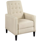 Fauteuil inclinable en tissu Yaheetech, fauteuil inclinable une place, dossier réglable