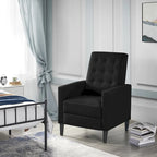 Fauteuil inclinable en tissu Yaheetech, fauteuil inclinable une place, dossier réglable