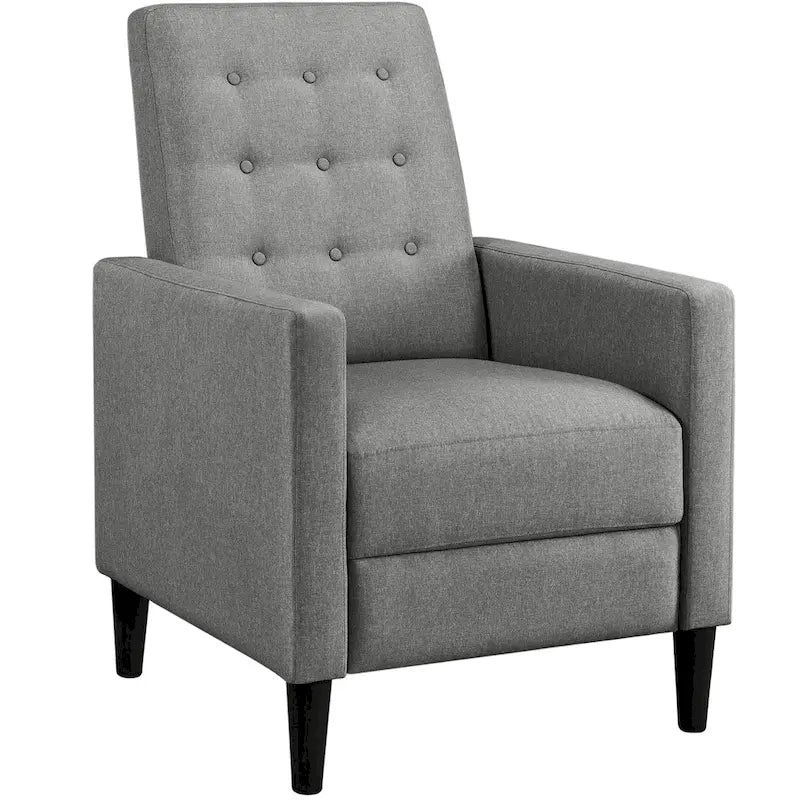 Fauteuil inclinable en tissu Yaheetech, fauteuil inclinable une place, dossier réglable