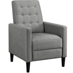 Fauteuil inclinable en tissu Yaheetech, fauteuil inclinable une place, dossier réglable