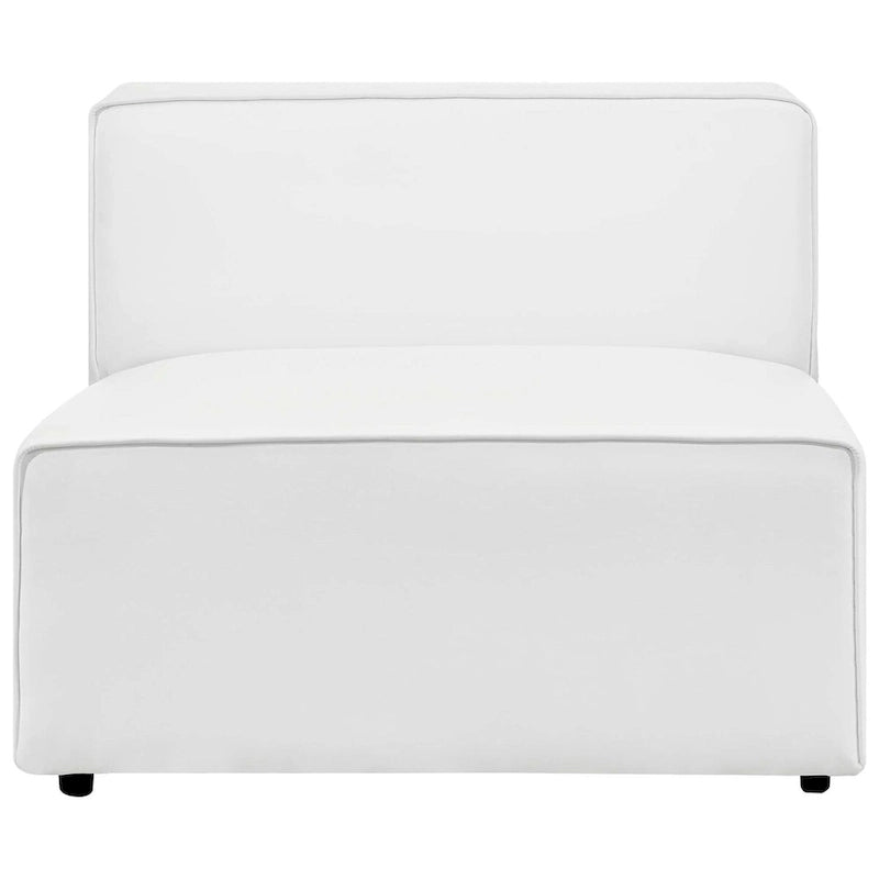 Canapé d'angle 7 pièces Mingle en cuir végétalien