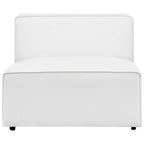 Canapé d'angle 7 pièces Mingle en cuir végétalien