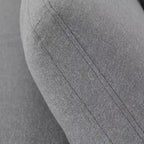 Canapé d'angle 7 places Anka en lin gris garni de duvet, par iNSPIRE Q Modern