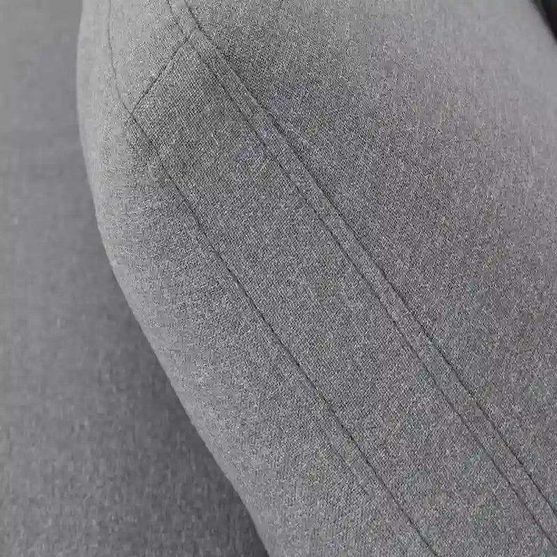 Canapé d'angle 7 places Anka en lin gris garni de duvet, par iNSPIRE Q Modern