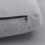 Canapé d'angle 7 places Anka en lin gris garni de duvet, par iNSPIRE Q Modern