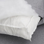 Canapé d'angle 7 places Anka en lin gris garni de duvet, par iNSPIRE Q Modern