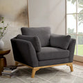 Fauteuil d'appoint moderne à accoudoirs évasés VANOMi 41.7