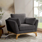 Fauteuil d'appoint moderne à accoudoirs évasés VANOMi 41.7