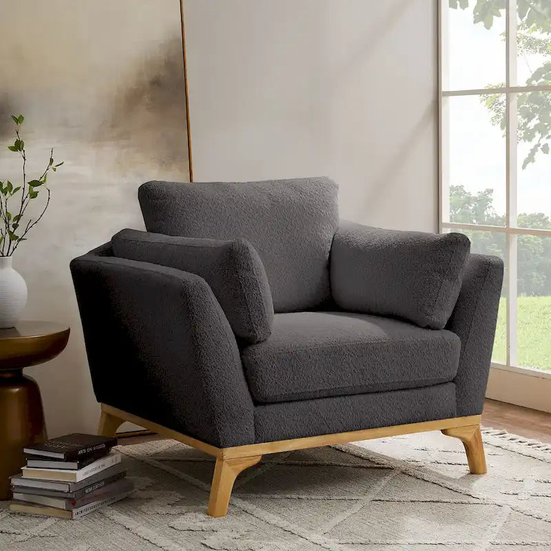 Fauteuil d'appoint moderne à accoudoirs évasés VANOMi 41.7