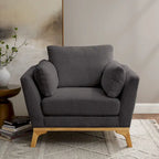 Fauteuil d'appoint moderne à accoudoirs évasés VANOMi 41.7
