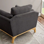 Fauteuil d'appoint moderne à accoudoirs évasés VANOMi 41.7
