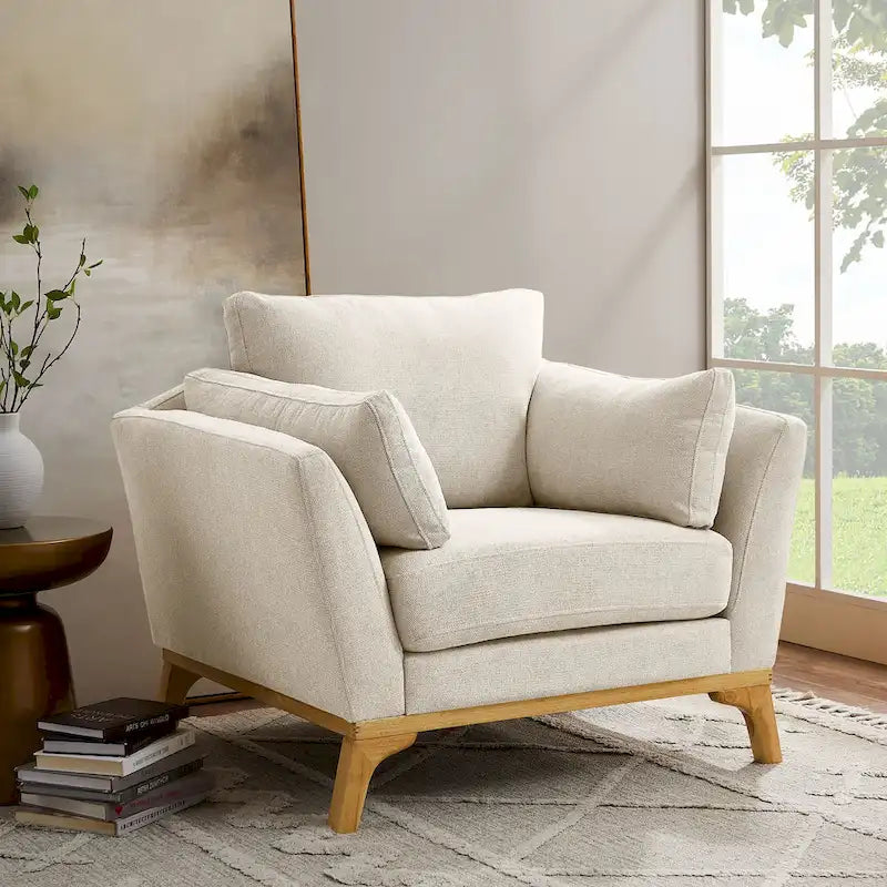 Fauteuil d'appoint moderne à accoudoirs évasés VANOMi 41.7