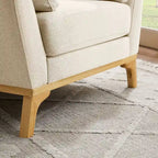 Fauteuil d'appoint moderne à accoudoirs évasés VANOMi 41.7