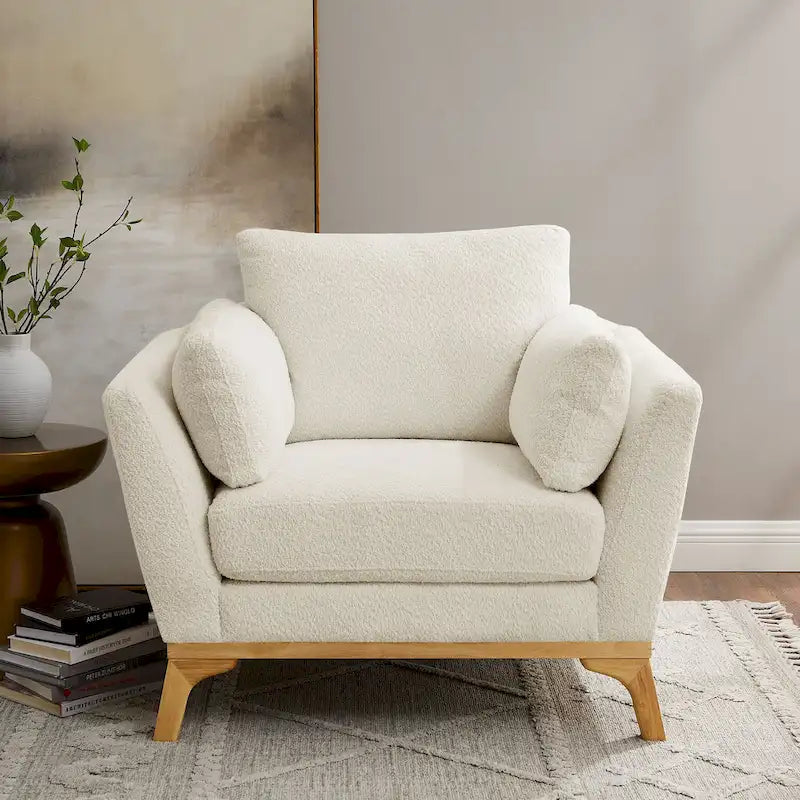 Fauteuil d'appoint moderne à accoudoirs évasés VANOMi 41.7