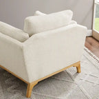 Fauteuil d'appoint moderne à accoudoirs évasés VANOMi 41.7