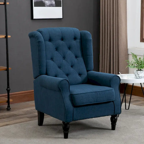Fauteuil d'appoint à haut dossier à oreilles