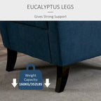 Fauteuil d'appoint à haut dossier à oreilles