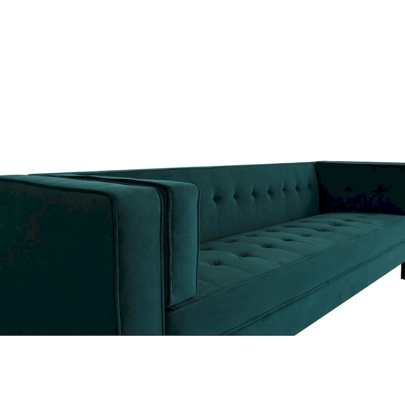 Canapé 3 places Viola Velvet Cushion de Christopher Knight Home