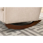 Fauteuil à bascule rembourré style moderne du milieu du siècle, grand fauteuil à oreilles pour salon