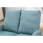 Fauteuil à bascule rembourré style moderne du milieu du siècle, grand fauteuil à oreilles pour salon