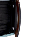 Fauteuil à bascule rembourré style moderne du milieu du siècle, grand fauteuil à oreilles pour salon