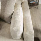Ensemble de canapés 2 pièces Breward, style transitionnel, beige chenille, rembourré, par Furniture of America