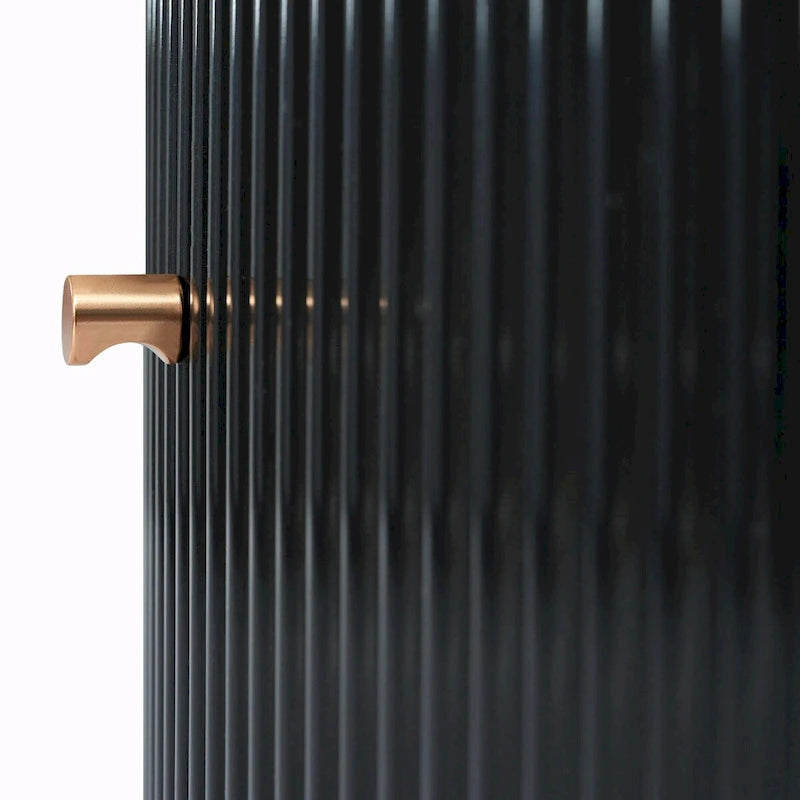 Table basse ronde moderne de 31,5 cm avec grand tiroir de rangement