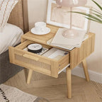 Bedroom Nightstands Wooden Night Stands - 11.81D x 15.35W x 19.69H