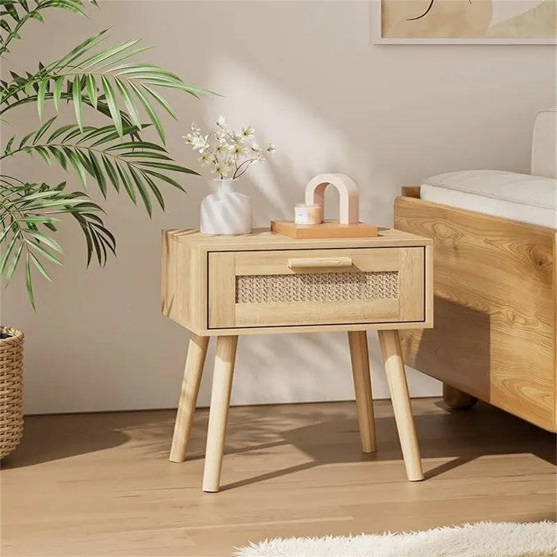 Tables de chevet en bois pour chambre à coucher - 11,81 cm (P) x 15,35 cm (L) x 19,69 cm (H)