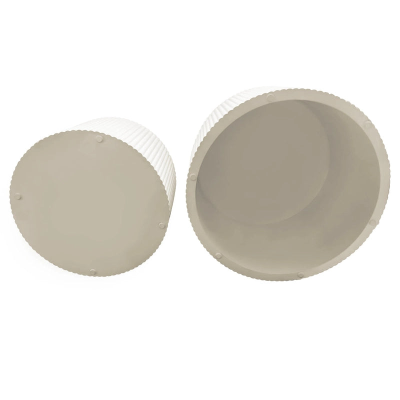 Ensemble de tables basses gigognes à rayures ondulées