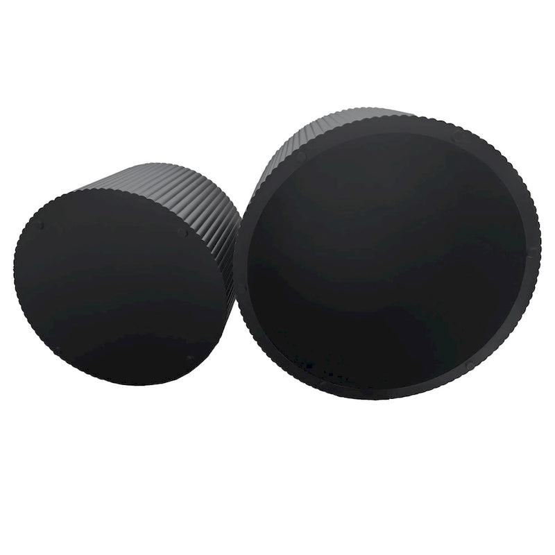 Ensemble de tables basses gigognes à rayures ondulées