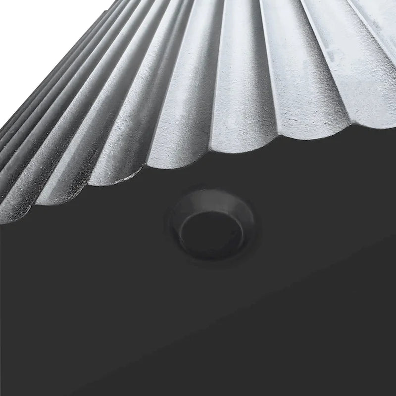 Ensemble de tables basses gigognes à rayures ondulées