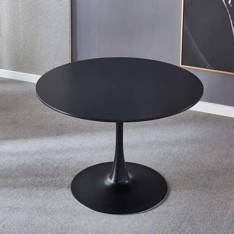 Table de salle à manger Tulipe 42,1 cm avec plateau rond et pied central pour 4 à 6 personnes