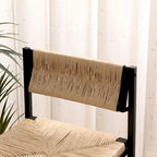 Ensemble de 2 tabourets de bar et chaises de salle à manger en corde de papier tressée