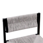 Ensemble de 2 tabourets de bar et chaises de salle à manger en corde de papier tressée