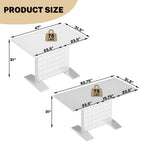 Ensemble de salle à manger 7 pièces Clihome avec table extensible et chaises en velours brillant