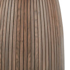 Table de salle à manger ronde, table de cuisine, table pour petits espaces, en MDF, pour 4 à 6 personnes - Diamètre 120 cm x Hauteur 126 cm