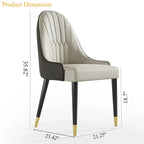Ensemble de salle à manger extensible 9 pièces, rectangulaire, en pierre frittée avec pieds croisés et 8 chaises