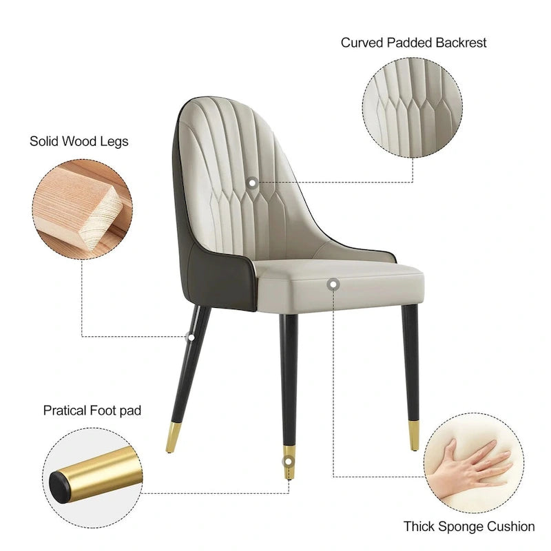 Ensemble de salle à manger extensible 9 pièces, rectangulaire, en pierre frittée avec pieds croisés et 8 chaises