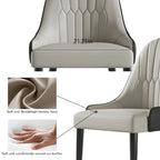 Ensemble de salle à manger extensible 9 pièces, rectangulaire, en pierre frittée avec pieds croisés et 8 chaises