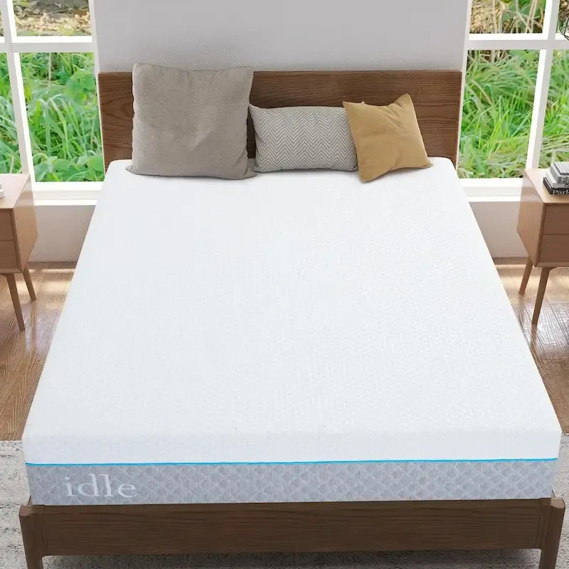 Matelas en mousse à mémoire de forme et gel de 30 cm (12 pouces), matelas rafraîchissant à sensation moyenne, livré en boîte, CertiPUR-US