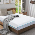 Matelas en mousse à mémoire de forme et gel de 30 cm (12 pouces), matelas rafraîchissant à sensation moyenne, livré en boîte, CertiPUR-US