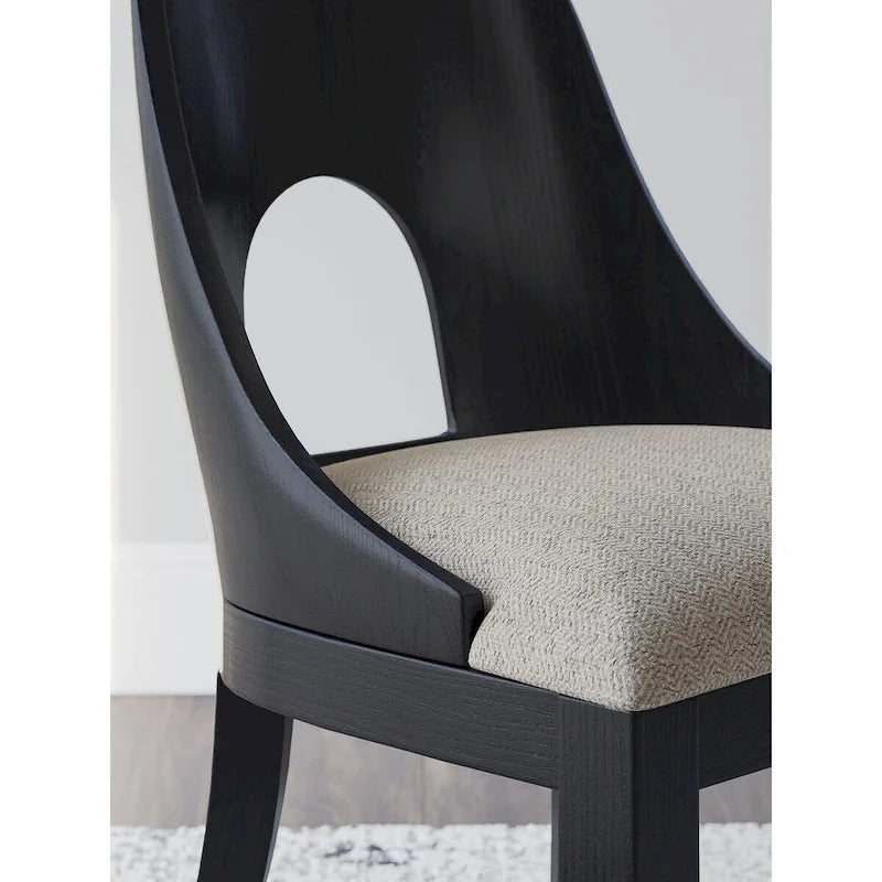 Chaise de bureau noire Signature Design by Ashley Rowanbeck - 51 cm (L) x 61 cm (P) x 86 cm (H)
