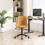 Chaise de bureau à roulettes sans accoudoirs pour le télétravail