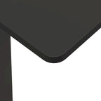 Bureau assis-debout réglable en forme de L noir de 59 pouces