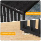 Bureau d'ordinateur 2 places 78,7 pouces, bureau de direction en bois pour bureau à domicile