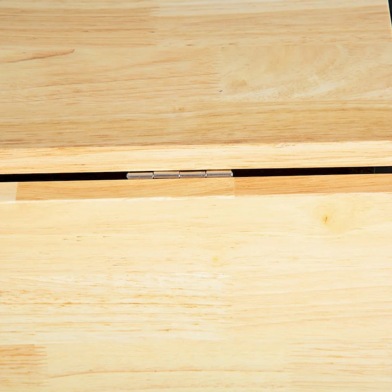 Îlot de cuisine mobile et desserte, avec plateau extensible en bois d'hévéa et 3 tiroirs - 53,93 cm (L) x 17 cm (l) x 36,22 cm (H)